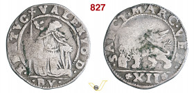 VENEZIA - BERTUCCI VALIER (1656-1658) 12 Soldi, sigle B V Paolucci 15 Ag g 3,66 mm 25 R • Ex InAsta 45/4355 MB
