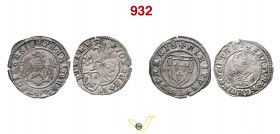 (§) 2 Denari di Aquileia di buona conservazione: Filippo d'Alençon Bernardi 60 e Giovanni Bernardi 63 BB o m.