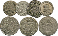 HAMBURG - LÜBECK - SCHLESWIG-HOLSTEIN
Hamburgische Münzen in Silber
Doppelschilling 1603 (leichter Randabbruch), 4 Schilling 1725 (fss), 1727, 1797....