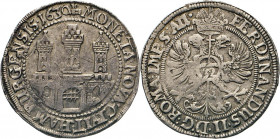 HAMBURG - LÜBECK - SCHLESWIG-HOLSTEIN
Hamburgische Münzen in Silber
Reichstaler 1630. Mzz. Faust hält Zainhaken. Titel Ferdinand II. Stadtburg, Jahr...