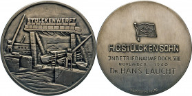 HAMBURG - LÜBECK - SCHLESWIG-HOLSTEIN
HAMBURGISCHE MEDAILLEN DES 17. BIS 21. JAHRHUNDERTS
Feinsilbermedaille 1960 (v. H.J. Wilm, Hamburg, Randpunze ...