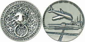 HAMBURG - LÜBECK - SCHLESWIG-HOLSTEIN
HAMBURGISCHE MEDAILLEN DES 17. BIS 21. JAHRHUNDERTS
Schwere Silbermedaille 1973 (v. Fr. Stuhlmüller, bei Lehne...