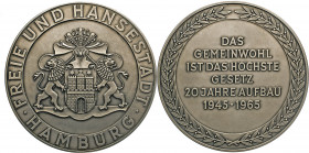 HAMBURG - LÜBECK - SCHLESWIG-HOLSTEIN
HAMBURGISCHE MEDAILLEN DES 17. BIS 21. JAHRHUNDERTS
Silberne Verdienstmedaille der Stadt 1965 (v. B. Karberg) ...