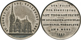 HAMBURG - LÜBECK - SCHLESWIG-HOLSTEIN
HAMBURGISCHE MEDAILLEN DES 17. BIS 21. JAHRHUNDERTS
KLEINE SAMMLUNG VON KIRCHENMEDAILLEN
Zinnmedaille 1885 (v...