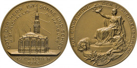 HAMBURG - LÜBECK - SCHLESWIG-HOLSTEIN
HAMBURGISCHE MEDAILLEN DES 17. BIS 21. JAHRHUNDERTS
KLEINE SAMMLUNG VON KIRCHENMEDAILLEN
Bronzemedaille 1912 ...