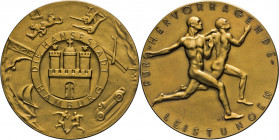 HAMBURG - LÜBECK - SCHLESWIG-HOLSTEIN
HAMBURGISCHE MEDAILLEN DES 17. BIS 21. JAHRHUNDERTS
SPORTMEDAILLEN DER STADT seit 1927
Große Bronzemedaille m...