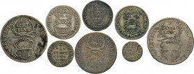 HAMBURG - LÜBECK - SCHLESWIG-HOLSTEIN
LÜBECK
Lot: Kleingeld 1728-1752. 16 Schilling 1738 u. 1752. 8 Schilling 1732 (sge), 4 Sch. 1728 (2). 2 Sch. 17...