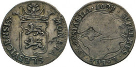 HAMBURG - LÜBECK - SCHLESWIG-HOLSTEIN
SCHLESWIG-HOLSTEIN
Friedrich IV., 1694–1702. 4 Schilling 1698, Tönning. Silberabschlag vom Dukaten mit der Sta...