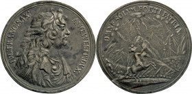 HAMBURG - LÜBECK - SCHLESWIG-HOLSTEIN
LAUENBURG
Julius Franz, 1666–1689. Bleizinnmedaille o.J. (um 1678, unsigniert, von Joh. Georg Breuer, Braunsch...