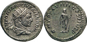 ANTIKE WELT
Römisches Reich
Antoninian. Jupiter n.l. stehend. Kampm. 51.94.2. 4,54 g.
vz
