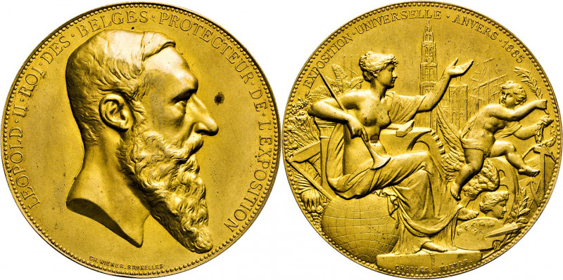 MEDAILLEN und PLAKETTEN
AUSLÄNDISCHE MEDAILLEN
BELGIEN.
Antwerpen. Goldbronze...