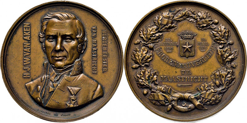 MEDAILLEN und PLAKETTEN
AUSLÄNDISCHE MEDAILLEN
BELGIEN.
Maastricht. Bronze 18...