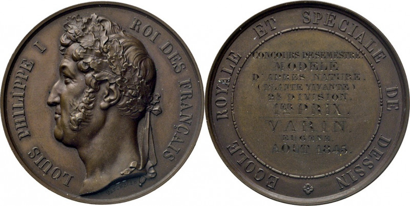 MEDAILLEN und PLAKETTEN
AUSLÄNDISCHE MEDAILLEN
FRANKREICH.
Bronzemedaille o.J...