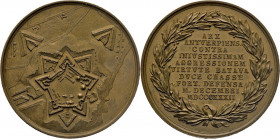 MEDAILLEN und PLAKETTEN
AUSLÄNDISCHE MEDAILLEN
NIEDERLANDE
Bronzemedaille 1832 (v. Loos) auf die heldenhafte Verteidigung der Zitadelle von Antwerp...