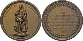 MEDAILLEN und PLAKETTEN
AUSLÄNDISCHE MEDAILLEN
NIEDERLANDE
Bronzemedaille 1848 (v. J.P. Schouberg) auf die Errichtung des Denkmals für Prinz Wilhel...
