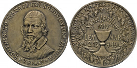 MEDAILLEN und PLAKETTEN
AUSLÄNDISCHE MEDAILLEN
TSCHECHIEN.
Bronzemedaille 1949 auf die 30-Jahrfeier der Evangelisch-Theologischen Fakultät der Karl...