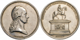 MEDAILLEN und PLAKETTEN
AUSLÄNDISCHE MEDAILLEN
RDR/ÖSTERREICH.
Franz I., 1804–1835. Silbermedaille 1806 (v. Wirt) auf die Errichtung des Joseph-Mon...