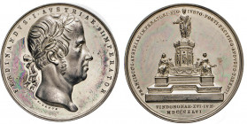 MEDAILLEN und PLAKETTEN
AUSLÄNDISCHE MEDAILLEN
RDR/ÖSTERREICH.
Silbermedaille 1846 (v. Lange) auf das Kaiser-Franz-Monument in Wien. Kopf Ferdinand...