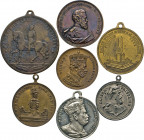 MEDAILLEN und PLAKETTEN
DEUTSCHE MEDAILLEN
BRANDENBURG-PREUSSEN.
Tragbare Zinn-Medaille 1871 auf seine Siege über Frankreich. Brustbild mit Kaiserk...