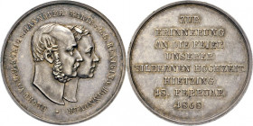 MEDAILLEN und PLAKETTEN
DEUTSCHE MEDAILLEN
BRAUNSCHWEIG-HANNOVER. 
Georg V., 1851–1866. Silbermedaille 1868 (unsigniert, v. H. Jauner) auf seine in...