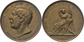 MEDAILLEN und PLAKETTEN
DEUTSCHE MEDAILLEN
SCHWARZBURG-SONDERSHAUSEN.
Günther Friedrich Carl II., 1835–1880. Bronze-Prämien­ medaille o.J. (v. G. L...