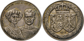 MEDAILLEN und PLAKETTEN
DEUTSCHE MEDAILLEN
DEUTSCHES REICH. 
Silbermedaille 1913 (v. Lauer) auf die Hochzeit der Kaisertochter Viktoria Luise mit E...