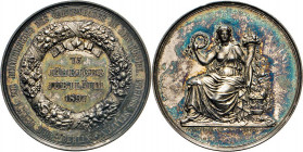 MEDAILLEN und PLAKETTEN
STÄDTEMEDAILLEN
Silberne Prämienmedaille 1875 (v. Ed. Luerssen, Entwurf u. F.W. Kullrich) des Vereins zur Be­ förderung des ...
