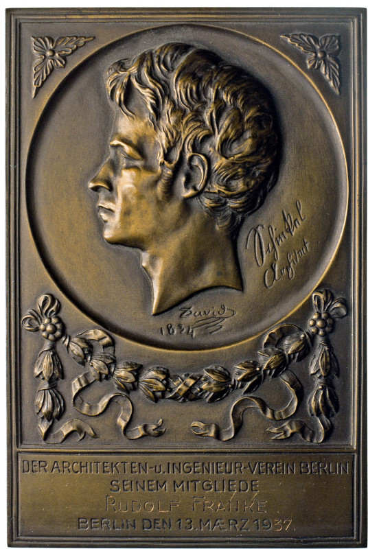 MEDAILLEN und PLAKETTEN
STÄDTEMEDAILLEN
Einseitige Bronzeplakette 1937 (gravie...