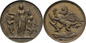MEDAILLEN und PLAKETTEN
STÄDTEMEDAILLEN
Bronze-Verdienstmedaille o.J. (v. Lauer) der Rixdorf-Britzer Geflügelfreunde “Frühauf”. Geflügel auf und an ...