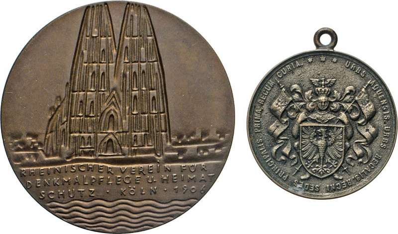 MEDAILLEN und PLAKETTEN
STÄDTEMEDAILLEN
Köln. Bronzemedaille 1966 (v. L. Gies)...