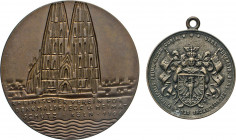 MEDAILLEN und PLAKETTEN
STÄDTEMEDAILLEN
Köln. Bronzemedaille 1966 (v. L. Gies) a.d. 60-jähr. Jubiläum des Rhein. Vereins für Denkmalpflege und Heima...