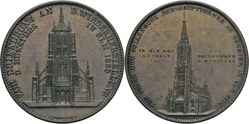 MEDAILLEN und PLAKETTEN
STÄDTEMEDAILLEN
Bronzemedaille 1923 zur Feier der Voll...