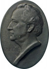 MEDAILLEN und PLAKETTEN
PERSONEN-MEDAILLEN
Goethe, Johann Wolfgang von (*1749, †1832). Deutscher Dichter. Einseitige ovale Bronze­ plakette o.J. (vo...