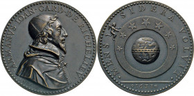 MEDAILLEN und PLAKETTEN
PERSONEN-MEDAILLEN
Richelieu, Armand Jean Duplessis, Herzog von, (*1585 †1642). Bronzemedaille 1631 (v. Warin). Brustbild mi...
