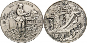 MEDAILLEN und PLAKETTEN
THEMEN-MEDAILLEN
Silbermedaille 1994 (v. Scheppat/Godee). Jahresgabe der Grafschafter Münzfreunde Moers. Der Einfahrer in wa...