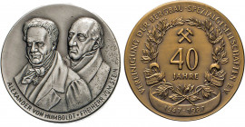 MEDAILLEN und PLAKETTEN
THEMEN-MEDAILLEN
Feinsilbermedaille 1987 (v. Scheppat/Godee) auf die 40Jahrfeier der Vereinigung der Bergbau-Spezialgesellsc...