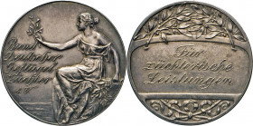 MEDAILLEN und PLAKETTEN
THEMEN-MEDAILLEN
DEUTSCHES REICH. Silber-Prämienmedaille o.J. (v. Oertel) ausgegeben vom Bund Deutscher Geflügelzüchter e.V....