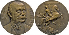 MEDAILLEN und PLAKETTEN
THEMEN-MEDAILLEN
LUFTFAHRT. Bronzemedaille 1908 (v.Awes, Berlin) auf das Unglück am 4.und 5. August des LZ 4 bei Echterdinge...