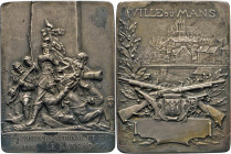 MEDAILLEN und PLAKETTEN
THEMEN-MEDAILLEN
Frankreich. Versilberte Bronze-Plakette 1909 (v. Rasumny) a.d. 16. Nationale und Internationale Schießen in...