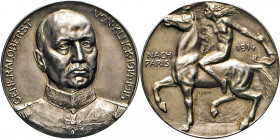 MEDAILLEN und PLAKETTEN
WELTKRIEGSMEDAILLEN
Silbermedaille 1914/15 (v. A. Löwental für Oertel) auf Generaloberst von Kluck. Brustbild in Uniform hal...