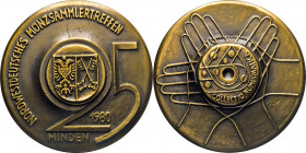 MEDAILLEN und PLAKETTEN
NUMISMATIKERMEDAILLEN AUS NORDDEUTSCHEM BESITZ
Münzvereine und –Gesellschaften
Minden. Bronzegussmedaille 1980 (v. H. Möhlm...