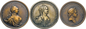 MEDAILLEN und PLAKETTEN
LOTS von VERSCHIEDENEN MEDAILLEN
RUSSLAND. Sammlung von 9 Medaillen-Kopien, wohl um 1900 angefertigte Galvanos seltener hist...