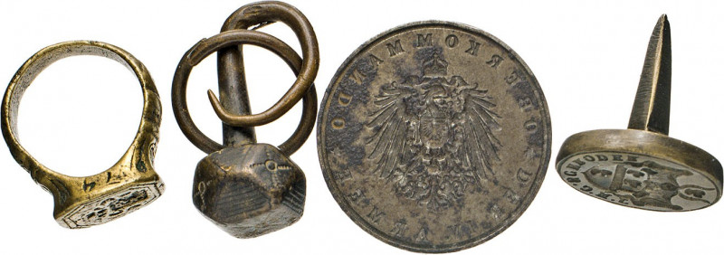 MEDAILLEN und PLAKETTEN
PETSCHAFTEN und SIEGEL
Siegel. Deutsches Reich. Runder...
