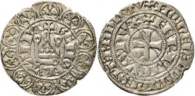 AUSLÄNDISCHE MÜNZEN
FRANKREICH
LOTHRINGEN. Ferri IV., 1312–1329. Gros tournois (type des mailles-tierces) o.J. Kreuz. Rs. Burg. De Saulcy S. 56 (Taf...