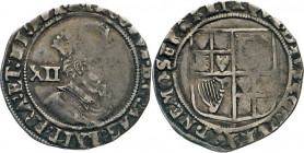 AUSLÄNDISCHE MÜNZEN
GROSSBRITANNIEN
James I., 1603–1625. Shilling ( 12 Pence) o.J., Mzz. Diestel, 1604-1619. Gekröntes Brustbild r. Rs. Wappen. Spin...