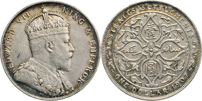 AUSLÄNDISCHE MÜNZEN
GROSSBRITANNIEN
STRAITS SETTLEMENTS. Ostindische Kompanie....