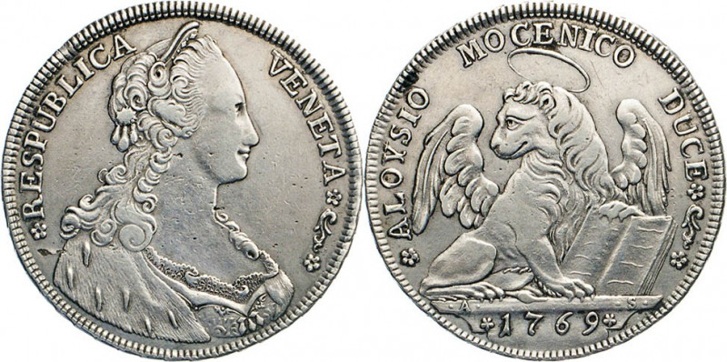 AUSLÄNDISCHE MÜNZEN
ITALIEN
VENEDIG. Alvise IV. Mocenigo, 1763–1778. Tallero 1...