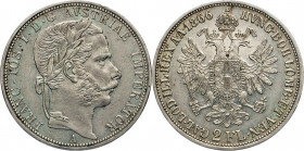 AUSLÄNDISCHE MÜNZEN
RÖMISCH-DEUTSCHES REICH
Doppelgulden 1866 A. Büste. Rs. Doppeladler. Dav. 25. J. 336. Thun 456. 24,71 g. Dieser Typ nur in diese...