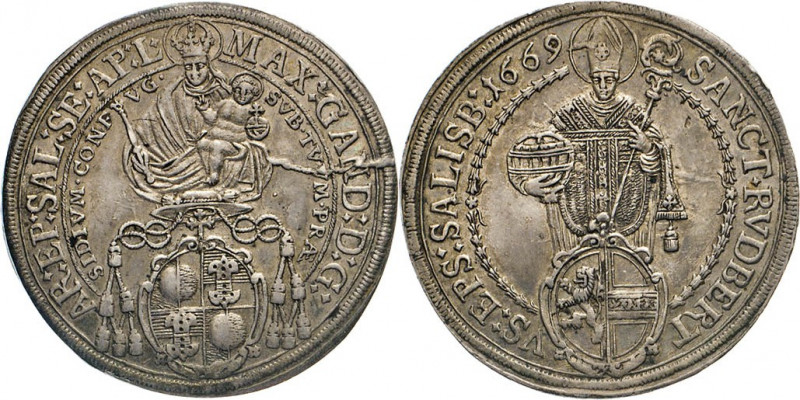 AUSLÄNDISCHE MÜNZEN
RÖMISCH-DEUTSCHES REICH
Max Gandolph von Küenburg, 1668–16...