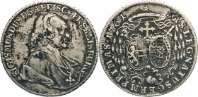 AUSLÄNDISCHE MÜNZEN
RÖMISCH-DEUTSCHES REICH
Sigismund III. von Schrattenbach, 1753–1771. Taler 1761. Probszt 2291. B/R 4245. Dav. 1255. 27,98 g. Lau...